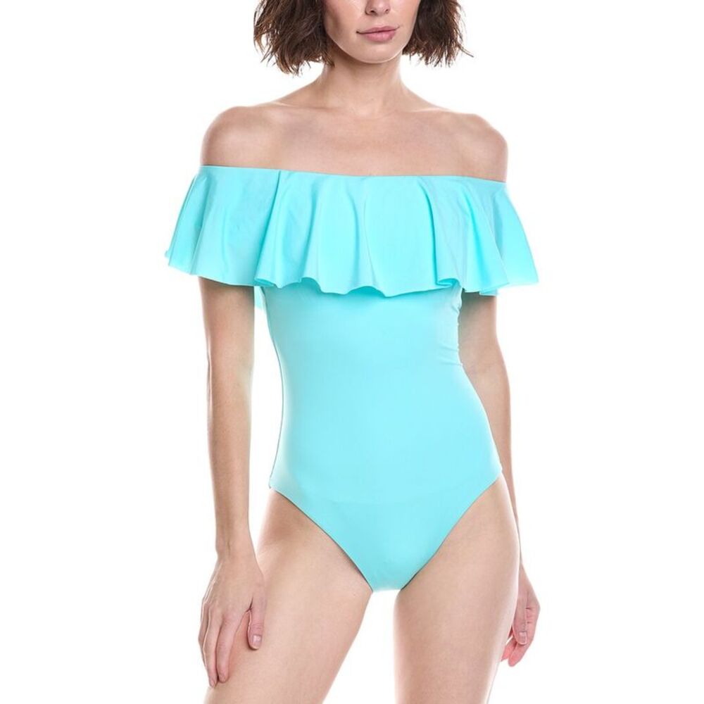 Trina Turk Womens  Monaco Ruffle One-Piece